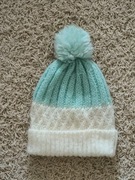 Zimowa czapka ocieplana polarem z pomponem roz. 10- 12 lat