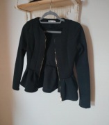 Żakiet garsonka marynarka czarna rozmiar s mała elegancka 