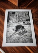 Reprodukcja Zdzisław Beksiński - Ołówek 30x40cm