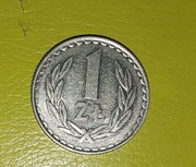 Vintage-Moneta z PRL 1 zł 1986 rok 