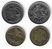 B02 Barbados 25 centów 2008 5 centów 2023