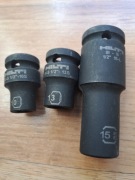 Nasadki udarowe HILTI 6-kątne 1/2'' : 10, 13 i 15mm  NOWE