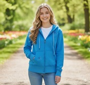 Niebieska Bluza na zamek