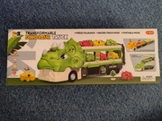 TRANSPORTER DINOZAURÓW Z 6 AUTAMI - ZABAWKA DLA DZIECI OD 3 DO 6 LAT