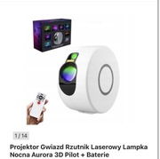 Lampka projektor Aurora czarny