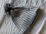 Zimowa szara czapka :) Fenomenalna  / unisex /