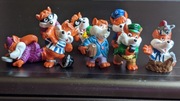 Stare Kolekcjonerskie Figurki Kinder Niespodzianka Liski Zestaw 8szt