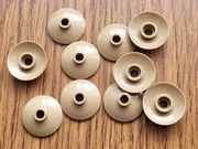 Lego 10 szt. Dark Tan Dish 2x2 NOWE