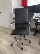 Fotel obrotowy biurowy 51x47x115 cm czarny (G16)