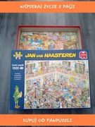 Puzzle 1000 JvH Haasteren biblioteka library ułożone kompletne