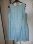 MOHITO PIĘKNA BŁĘKITNA LAZUROWA ZE SREBRNĄ NITKĄ WESELE KOKTAJLOWA 40/42