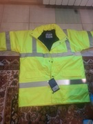 Kurtka ocieplona robocza wodoodporna odblaskowa XL