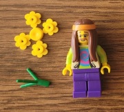 LEGO minifigurka ludzik Hippie Hipis col07-11