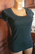 Bluzka Czarna tshirt 36/38 GEORGE