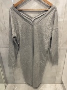 Szara sukienka tunika M
