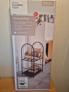 Stojak na drewno do kominka nowy