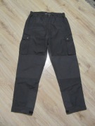 GAUPA męskie czarne spodnie wiatroodporne podszewka _ L