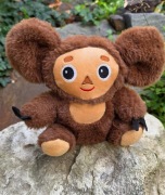 Maskotka z bajki PRL Czeburaszka Kiwaczek 25 cm vintage Cheburashka