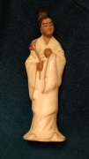 Ceramiczna stara piękna figurka Chinka ręcznie wykonana 