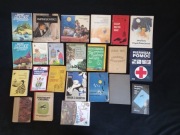 Zestaw książek PRL retro, stare wydania, mix, kolekcja