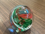 Śliczna szklana kula ozdoba przycisk do papieru 