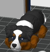 Brelok do kluczy Owczarek Australijski  wydruk 3d