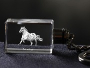 Noriker brelok sześcienny ŚWIECĄCY Koń