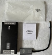 adapter przejściówka przedłużacz usb-c na displayport 4k 8k uhd jednostronn