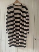 Damski sweter kardigan rozpinany Esprit H&M Mohito w paski 