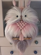 Sowa, makrama 40 cm x 75 cm.