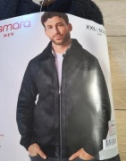 Męska kurtka zamszowa typu biker 