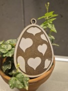 Drewniany jajo Wielkanocne 
