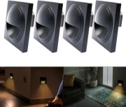 Arotelicht 4x oświetlenie LED na schody/wpuszczana lampa ścienna BIAŁE*