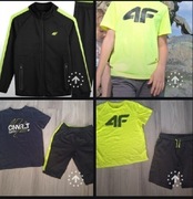 Paka 134/140 bluza 4F 140 t-shirty spodenki spodnie H&M