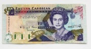 Wschodnie Karaiby Saint Lucia 50 dolarów 1993 P.29 Rzadki