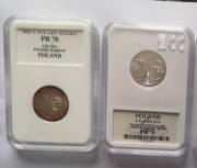 2 monety 5zł Polonia i Legia Warszawa w gradingu  70