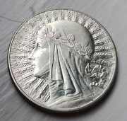 10 zł Głowa Kobiety piękna połysk 1932