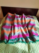 Narzuta dwustronna PRL na łóżko kanapę.