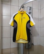 bluzka koszulka ciemna czarna żółta biała L Biemme classic sport retro Ita