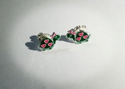 Kolczyki srebrne żółwiki 