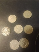 10 groszy PRL moneta 9 szt.