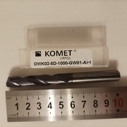 Wiertło węglikowe Komet fi 10.00  z chłodzeniem.Dł L=101,70mm,regenerowane