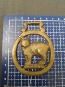 Stara zawieszka mosiądz kot ryś?