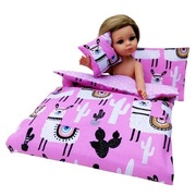 Komplet 6 części Pościel Alpaki + Wkład dla lalek typu Paola Reina Barbie