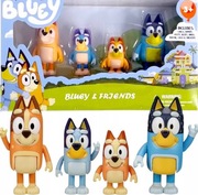 Nowy Zestaw figurek Bluey – 4 sztuki