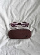 Okulary zerówki zerowe prostokątne