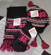 Komplet dziecięcy czapka, szal, rękawice Nordblanc