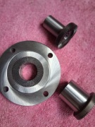 Tokarka TUE 40 sprzeglo wielozabkowe suport