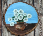 Dmuchawce obraz handmade