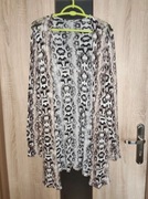 31 Narzutka kardigan długi we wzorki skóra węża rozmiar S